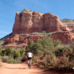 Cyclists Enjoying the Bell Rock Pathway in Sedona, Arizona