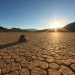 Rocks of Racetrack Playa in Death Valley