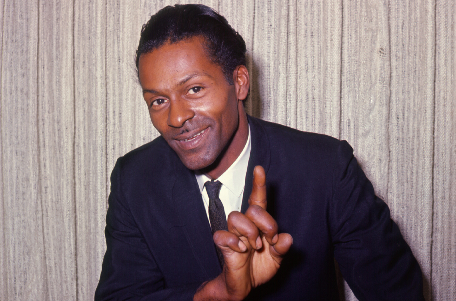 Chuck Berry photographed circa 1958.