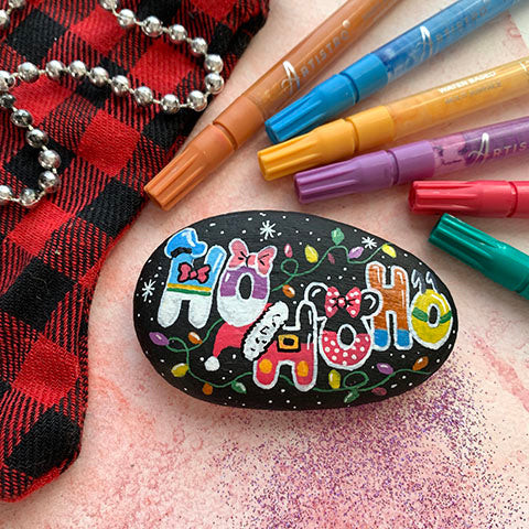 Christmas Mood Rock Painting Ideas for Festive Cheer