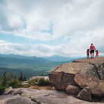 My children and I enjoying the view from atop the Balanced Rocks in the Adirondacks.