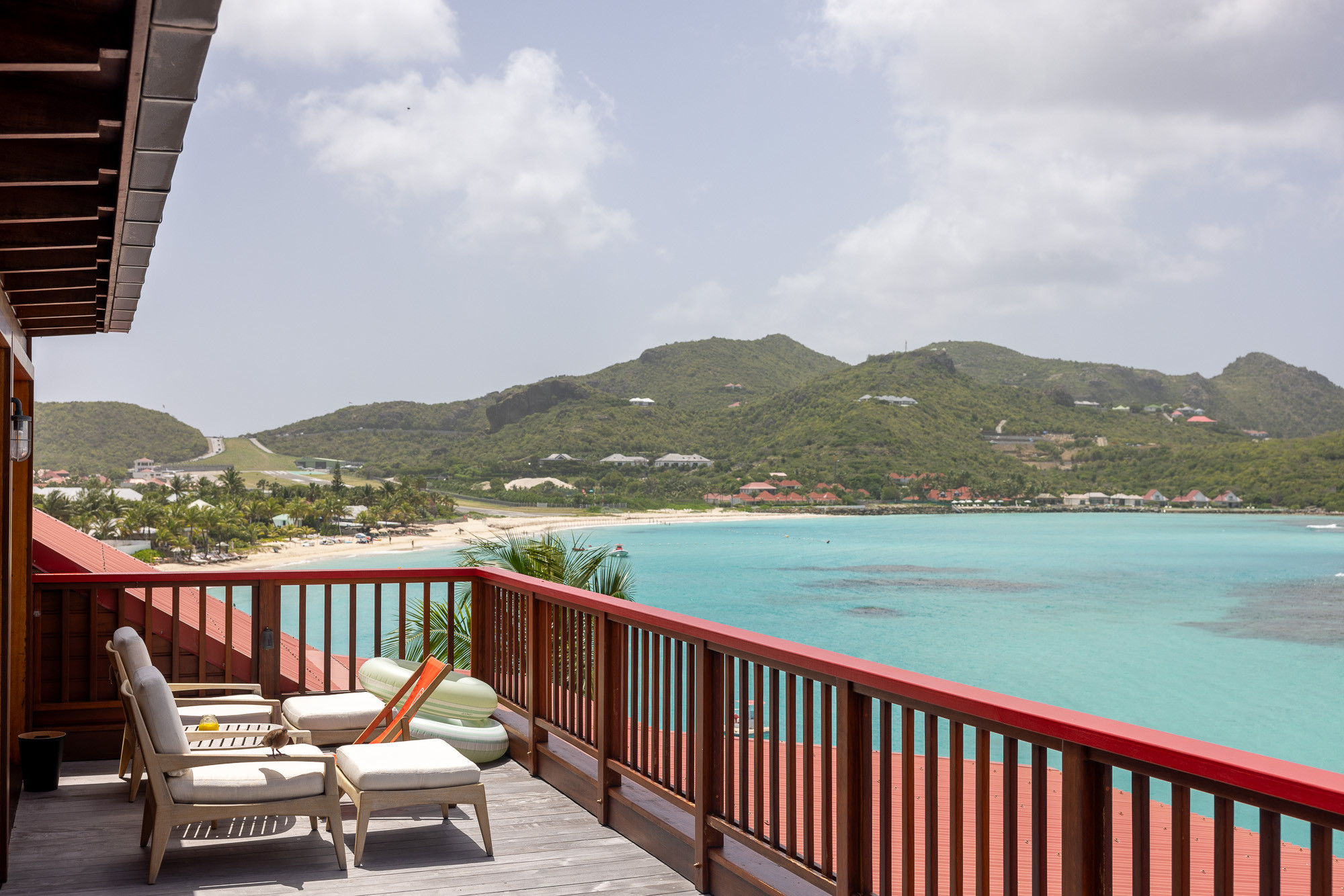 Exterior view of Eden Rock St Barths showcasing its rocky perch