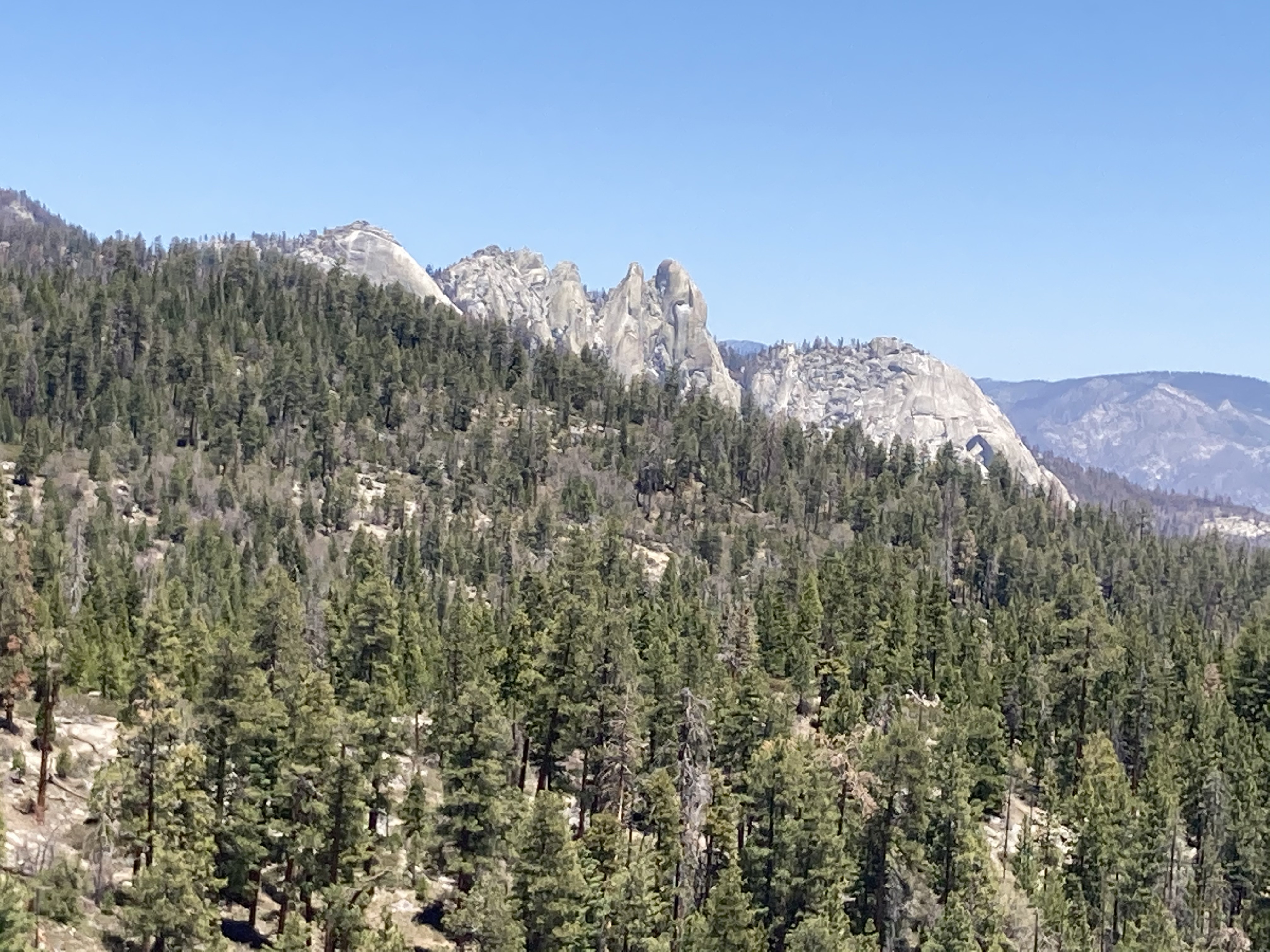 Zoomed view towards the Needles formations from Dome Rock