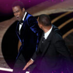 Will Smith slapping Chris Rock at the Oscars