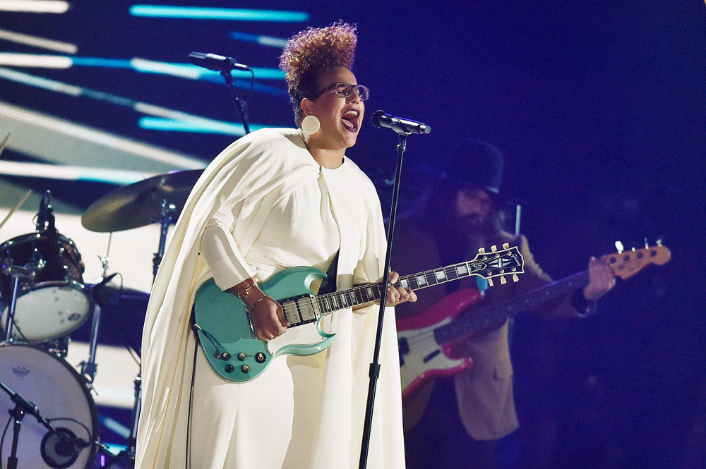 Brittany Howard performing with Alabama Shakes