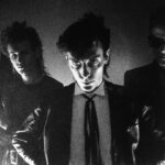 UNITED KINGDOM - AUGUST 01: Photo of Peter MURPHY and BAUHAUS and David J and Kevin HASKINS and Daniel ASH; Posed group portrait L-R Kevin Haskins, Daniel Ash, Peter Murphy, David J, (Photo by Fin Costello/Redferns)