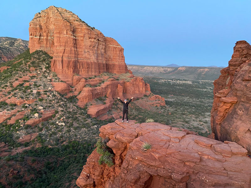 View from a spire on Bell Rock