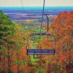 Conceptual design of the Pinnacle Mountain chairlift system by Wheely Lazy Engineering, showcasing the new accessible route to the summit of Pinnacle Mountain near Little Rock.