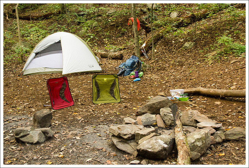 Riverside Campsite at Mill Creek on Appalachian Trail