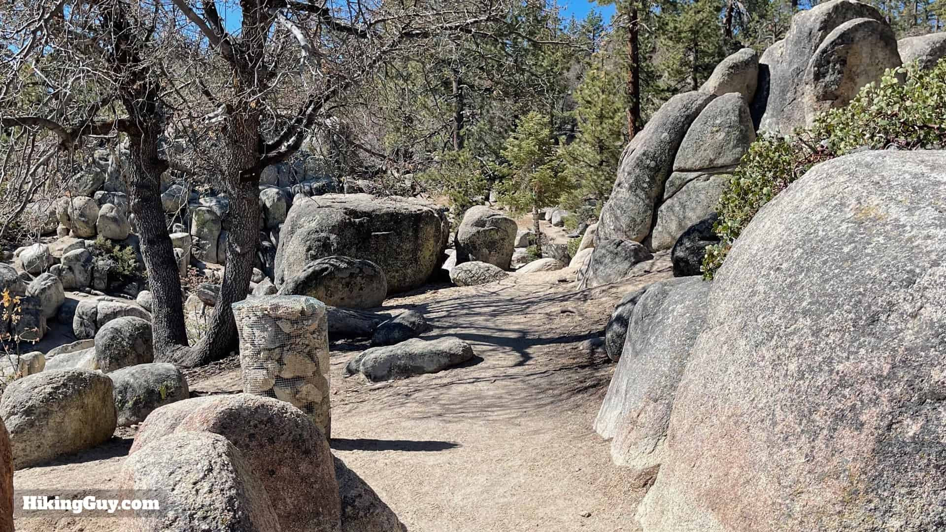 Views of Big Bear Lake starting to appear on Castle Rock Trail