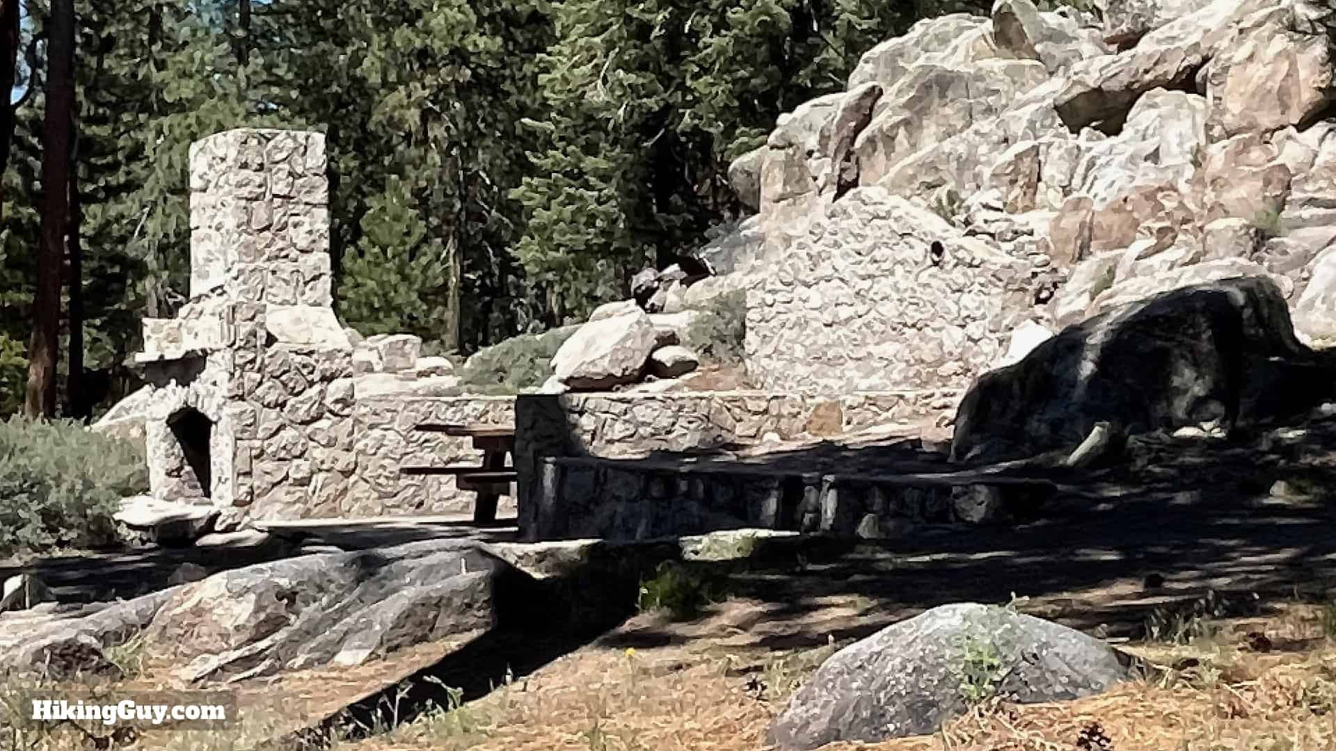 Remains of John Healy Williams's cabin at Bluff Lake