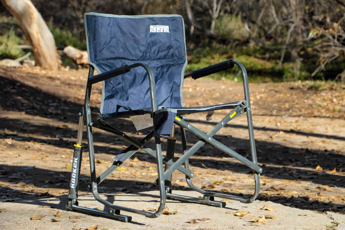 GCI Freestyle Rocker unfolded in an outdoor setting