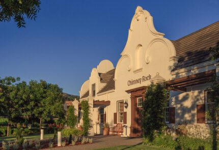 Front view of Chimney Rock Winery's architecture