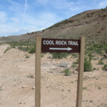 Trailhead parking area for Cool Rock Canyon hike in Gunnison Gorge, Colorado.