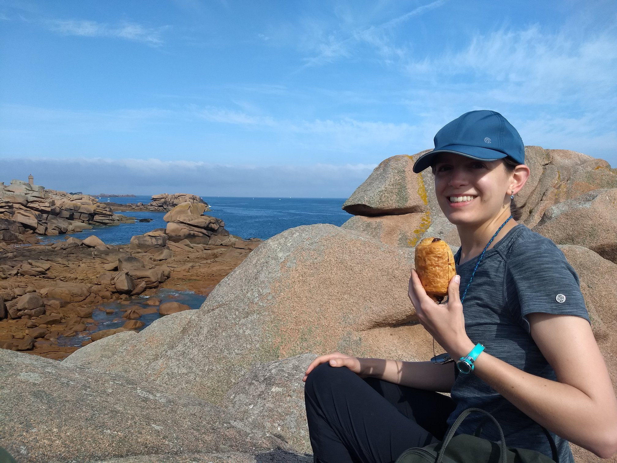 croissant and rocks