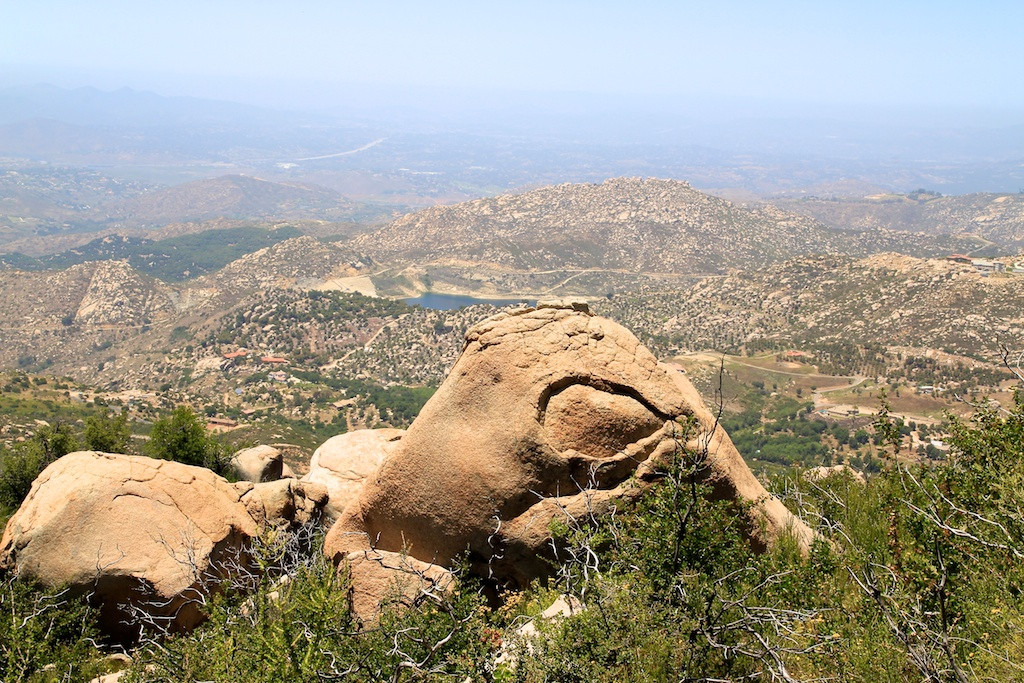 Cyclops Rock, another unique rock formation encountered on the Potato Chip Rock hike, adding to the geological interest of the trail.