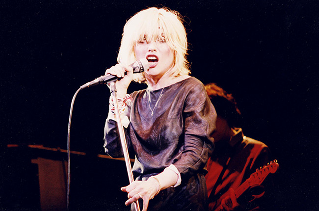 Debbie Harry of Blondie in a performance