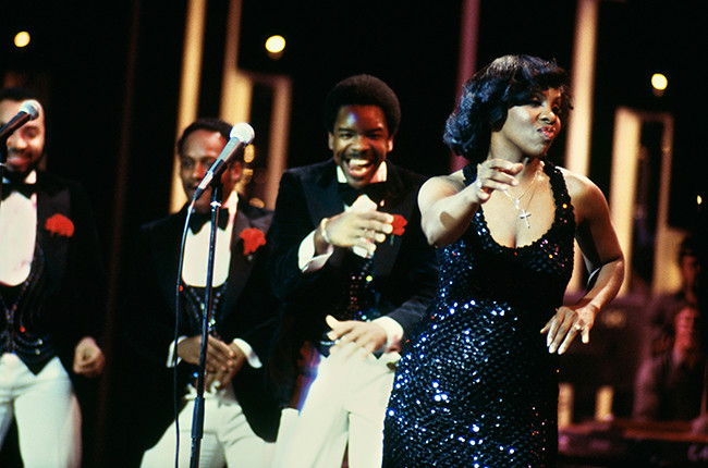 Gladys Knight performing with The Pips