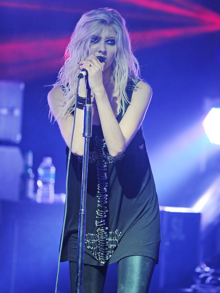 Taylor Momsen of The Pretty Reckless performing