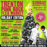 Flyer for the Trenton Punk Rock Flea Market advertising music, art, and clothing.