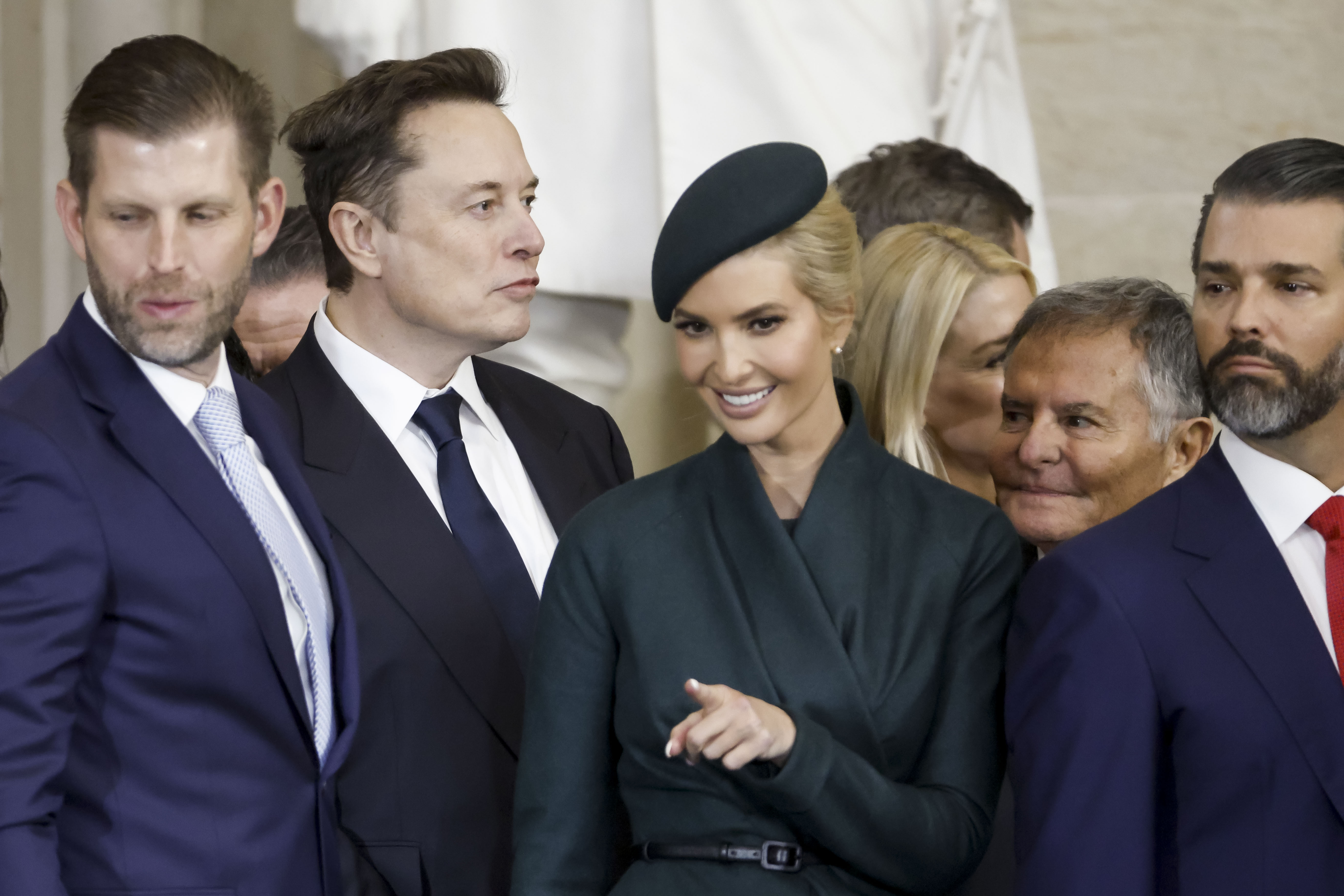 Ike Perlmutter with the Trump family at the inauguration