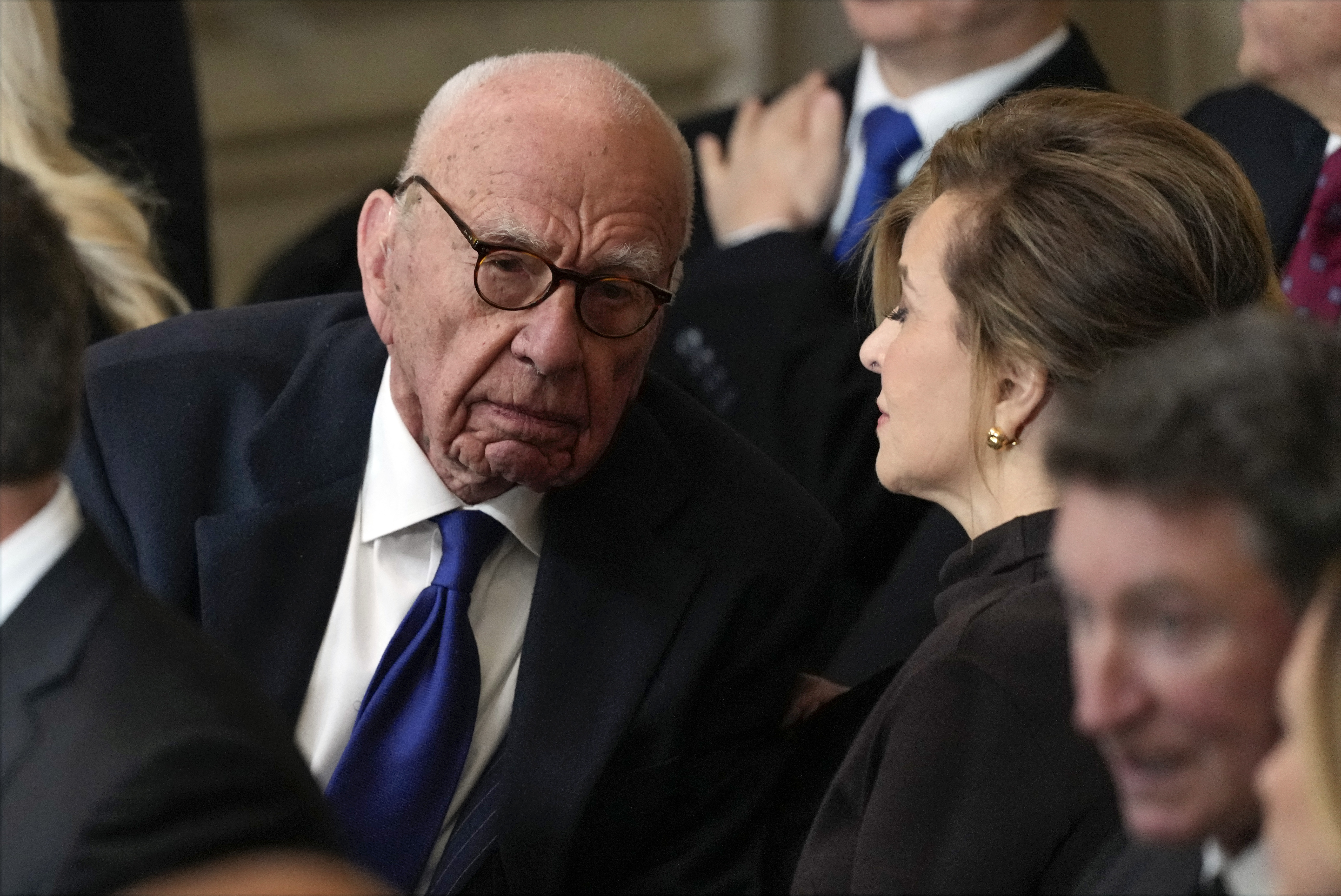 Rupert Murdoch at Donald Trump's inauguration