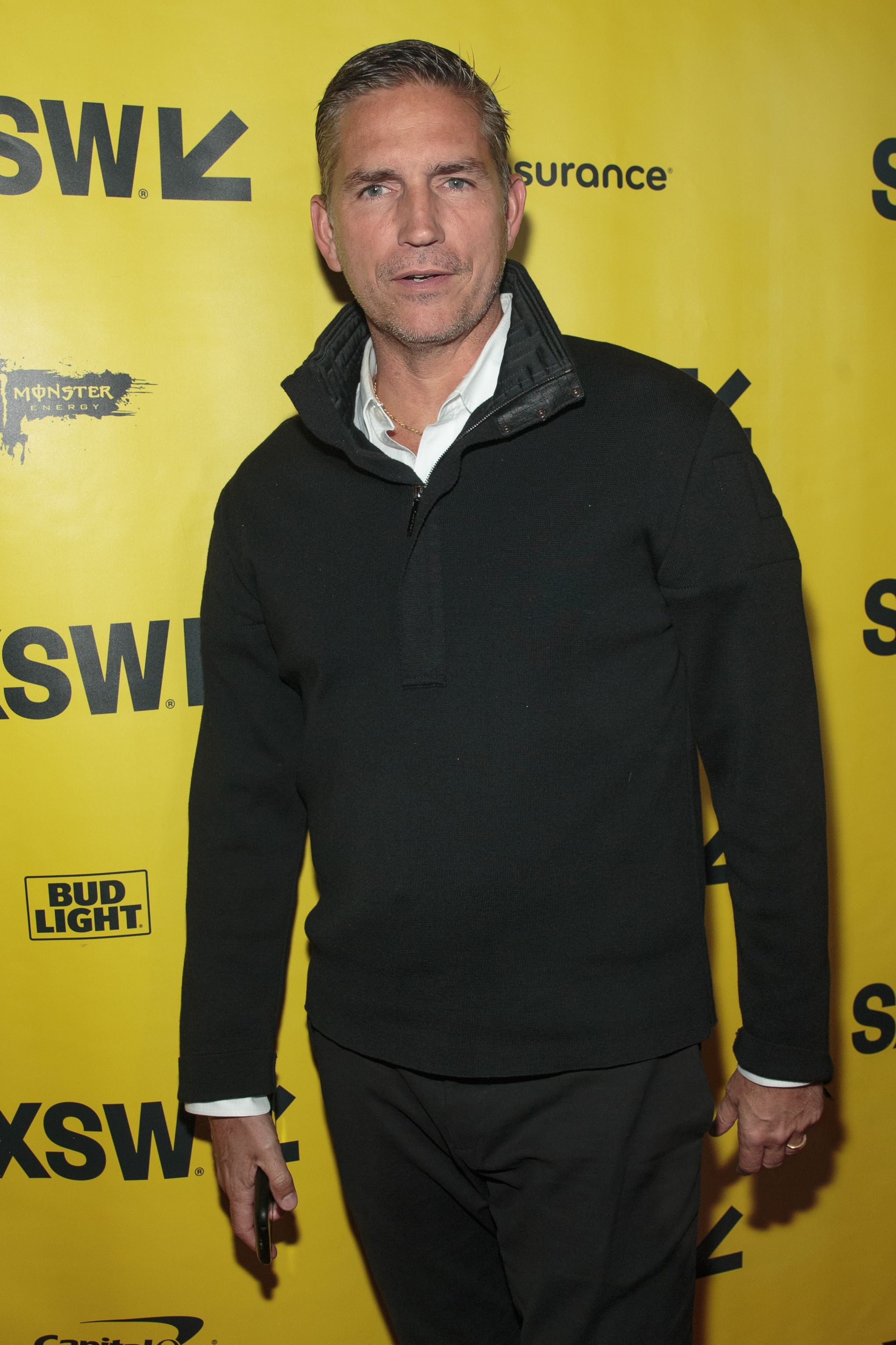 Jim Caviezel at a film premiere