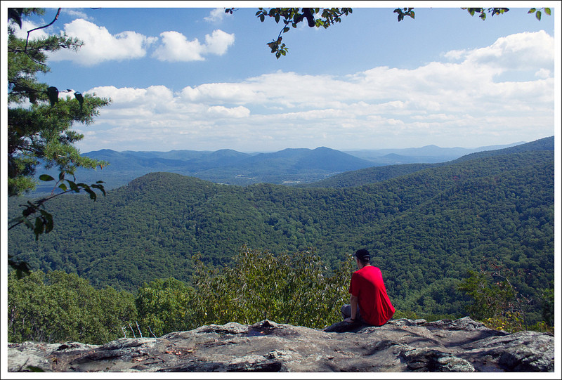 Panoramic View from Glass Hollow Overlook on Appalachian Trail