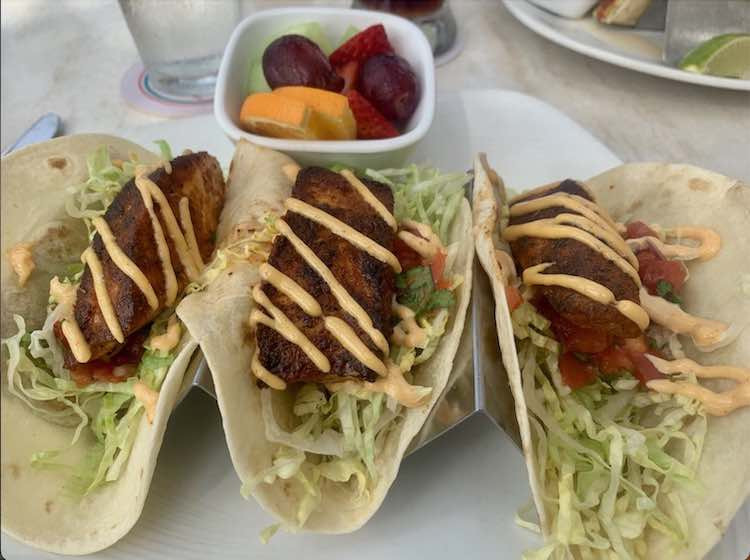 Grouper Tacos at Guppy's Indian Rocks Beach Restaurant