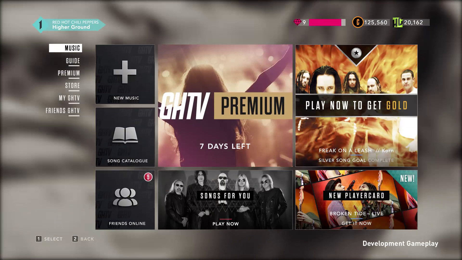 Guitar Hero Live's GHTV mode offers a wide selection of streamable music videos.