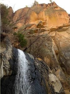 Waterfall side trip near Battleship Rock picnic area