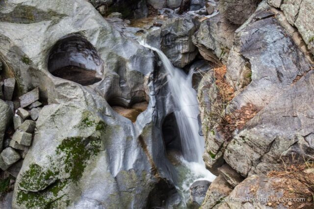 Heart Rock Falls showcases its unique heart-shaped rock formation