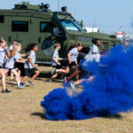 Alt text: Children participating in activities at the Junior Police Academy in Round Rock, Texas.