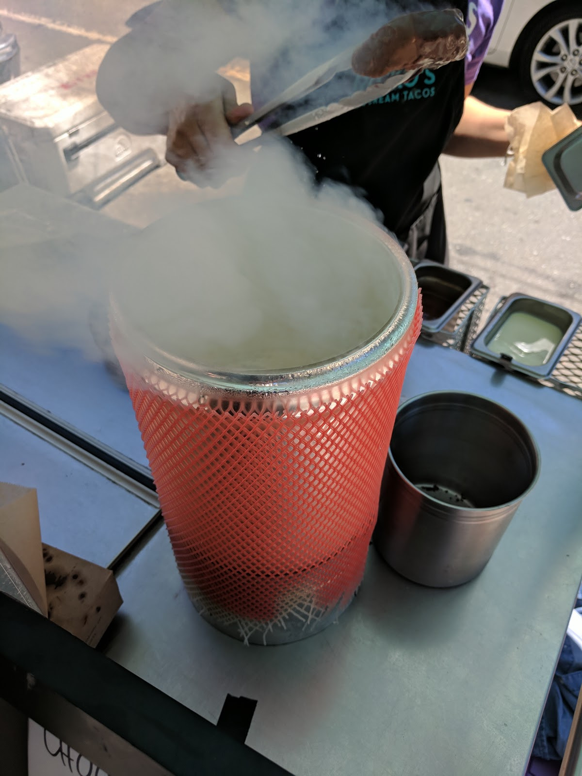 Liquid Nitrogen Freezing Process