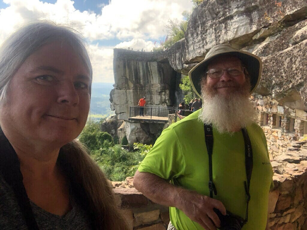 Observation Point at Rock City providing a stunning view of High Falls and the surrounding landscape