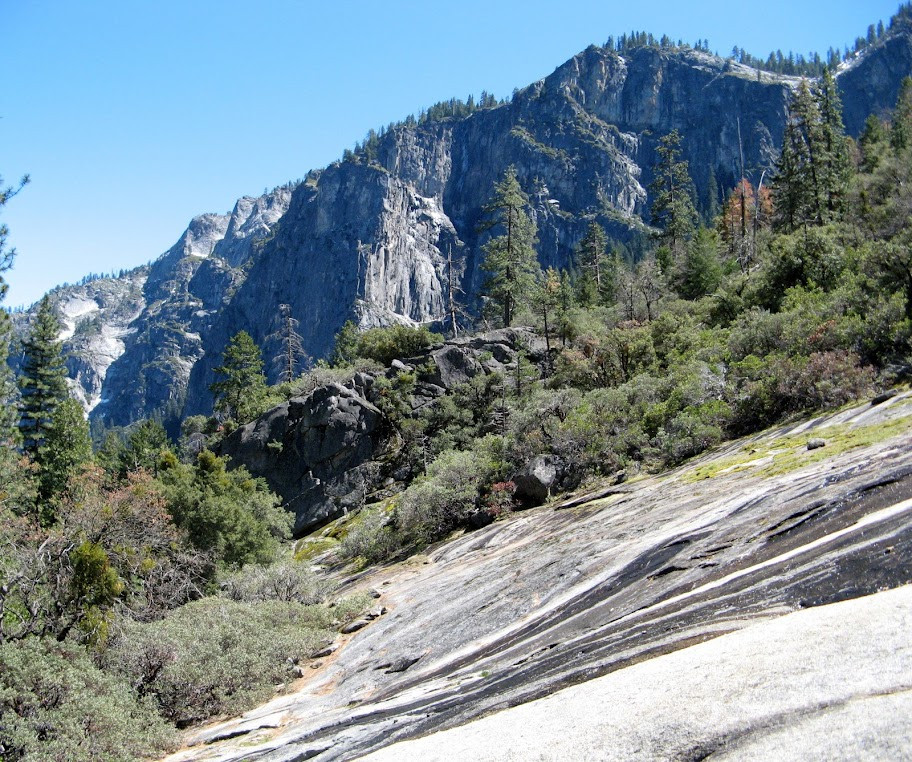 The panorama from Moonlight Rock today, closely mirroring Muybridge's 1872 photograph, showcasing the enduring vista despite the passage of time and some tree growth.