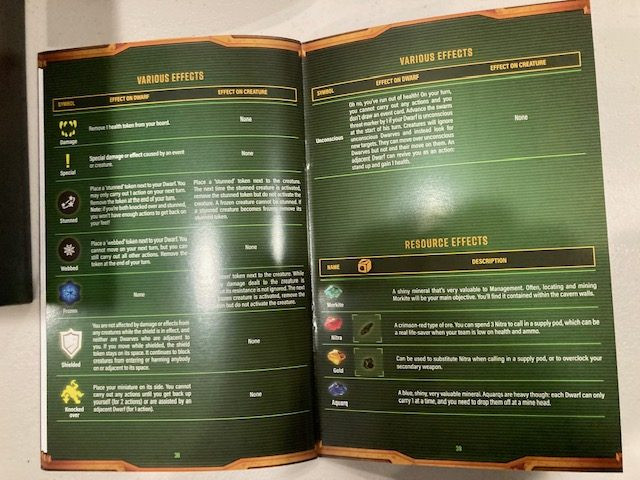 Deep Rock Galactic Board Game Rulebook Enemy Actions Page 2