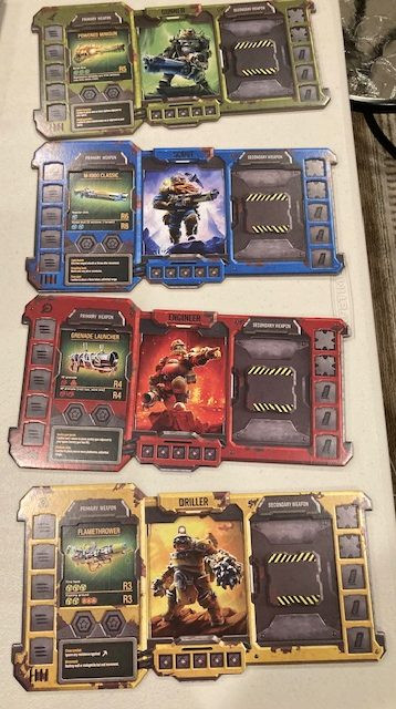 Deep Rock Galactic Board Game Hostile Creatures Punchboard -  Critical Reference Sheet for Monster Stats and Abilities in Deep Rock Galactic