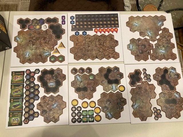 Deep Rock Galactic Board Game Terrain Punchouts - Cardboard Terrain Pieces Ready to be Punched for Deep Rock Galactic