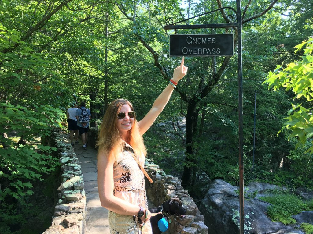 A path through Rock City Gardens.