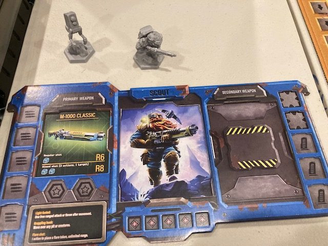 Deep Rock Galactic Board Game Throwable Grenade Card -  Example of a Throwable Grenade One Shot Card for Dwarves in Deep Rock Galactic