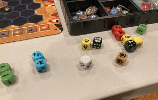 Deep Rock Galactic Board Game Combat Dice -  Custom Dice Used for Combat in Deep Rock Galactic