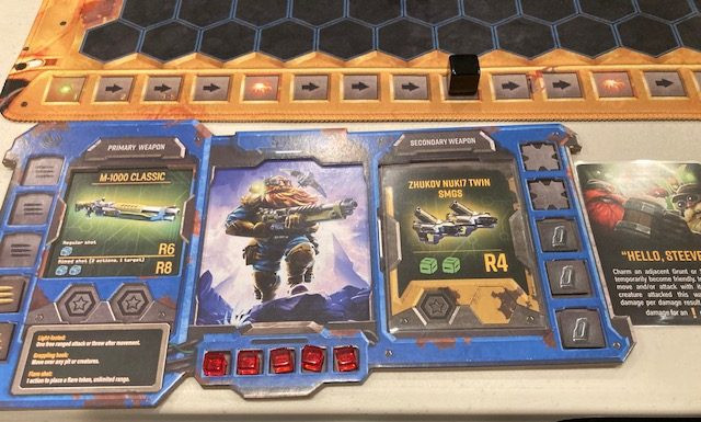 Deep Rock Galactic Board Game Solo Play Post Game -  Post Game State of a Solo Mission in Deep Rock Galactic