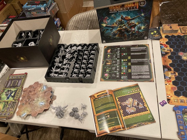 Deep Rock Galactic Board Game Components and Dice -  Overview of Game Components and Dice for Deep Rock Galactic