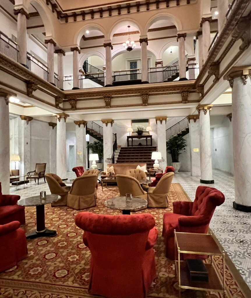 Interior of Capital Bar &amp; Grill at the Capital Hotel in Little Rock