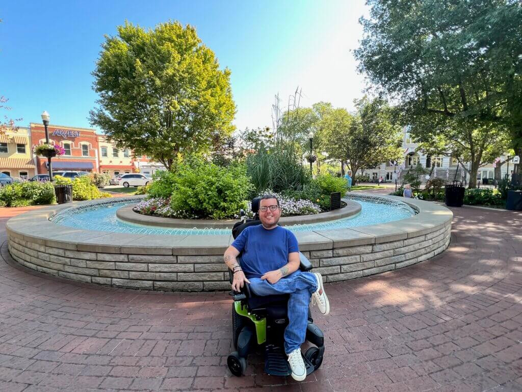 Park and murals in downtown Bentonville