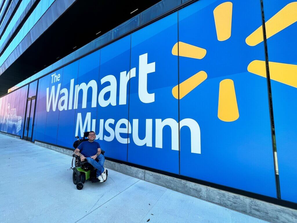 Exterior of the temporary Walmart Museum in Bentonville