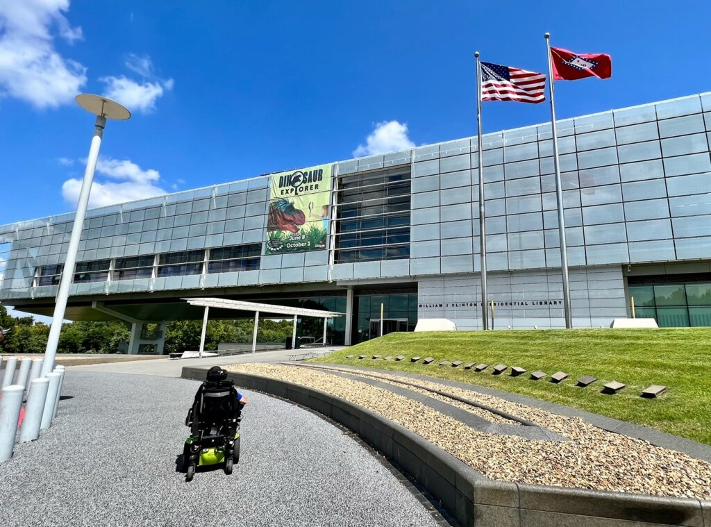 Exterior of the William J. Clinton Library &amp; Museum in Little Rock