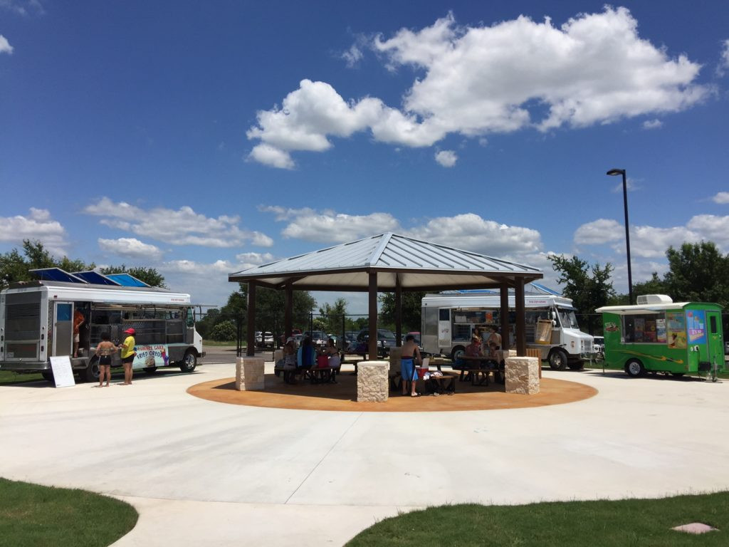 Optimal Seating Areas at Rock 'N River Water Park - Near Water Playscape with Shade