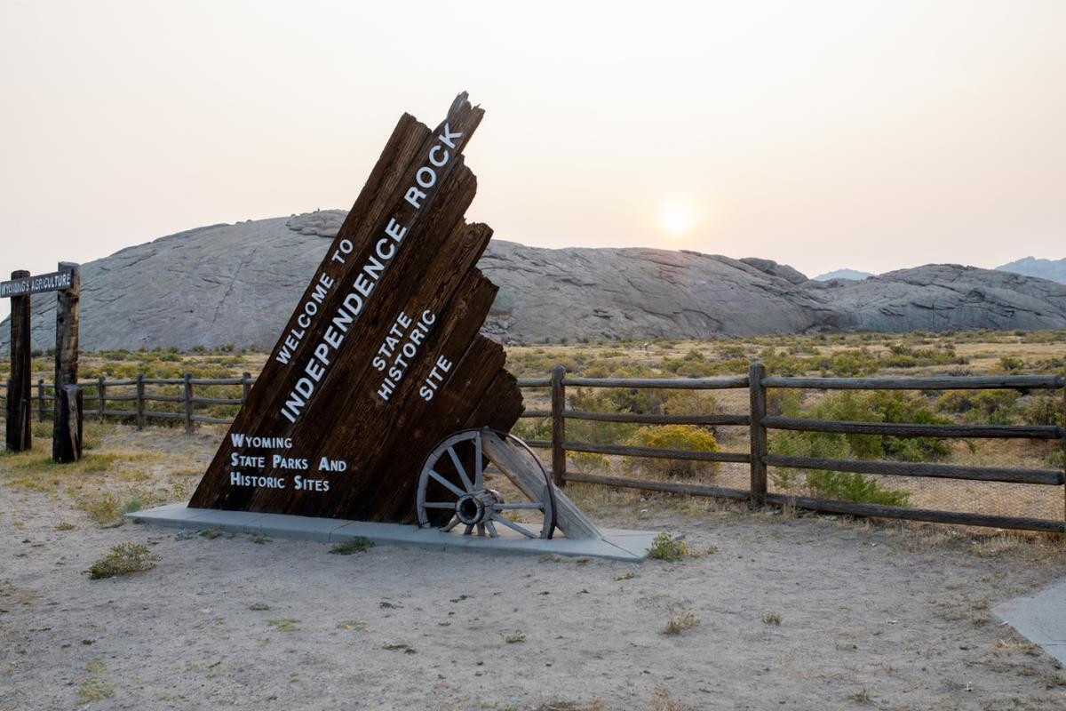 Independence Rock Welcome Sign, Wyoming